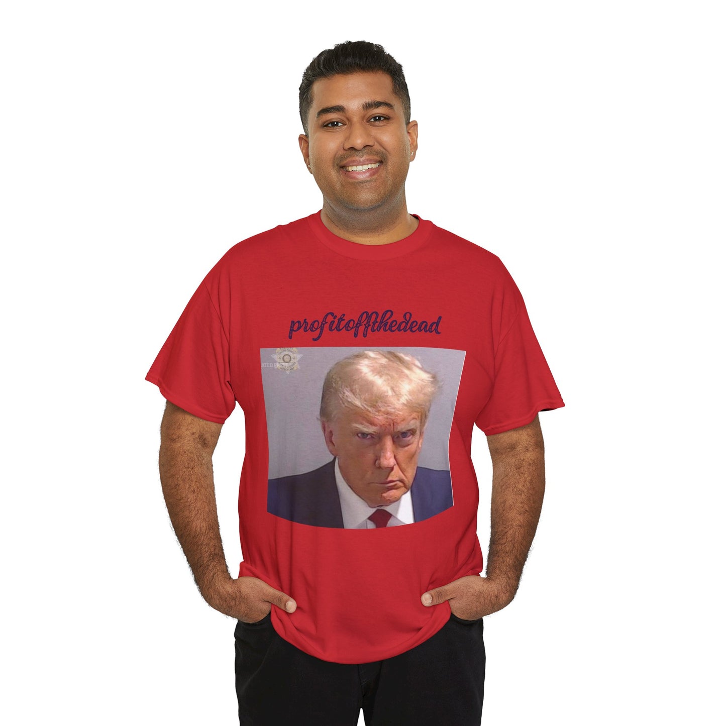 "Trump Mug Shot" Unisex Heavy Cotton Tee