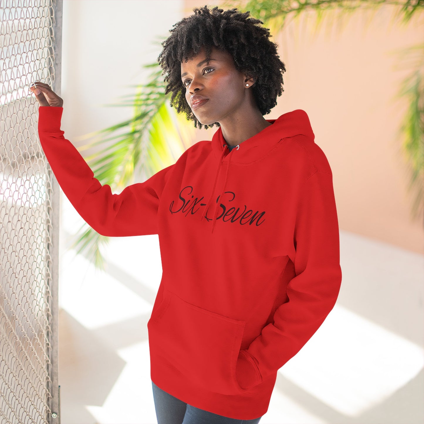 "Six-Seven" Three-Panel Fleece Hoodie