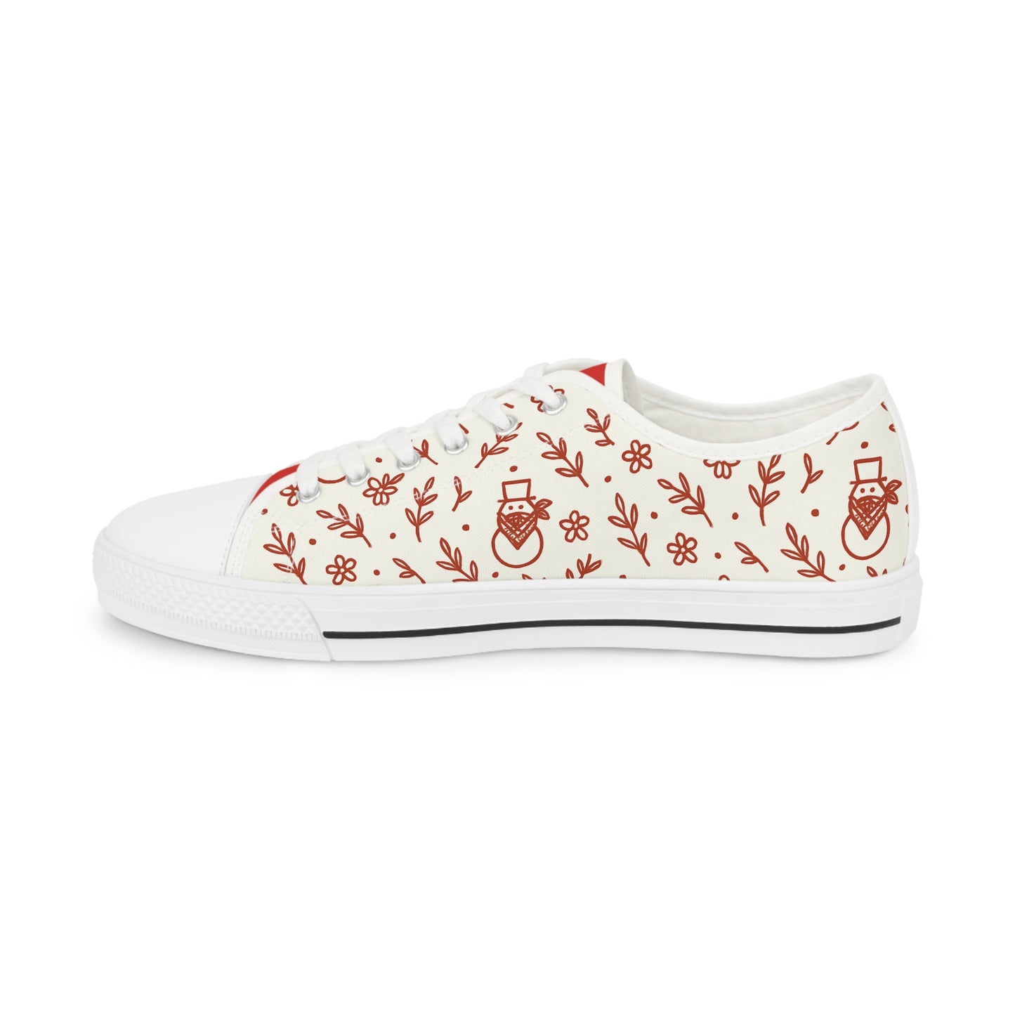 "Snowman" Men's Low Top Sneakers