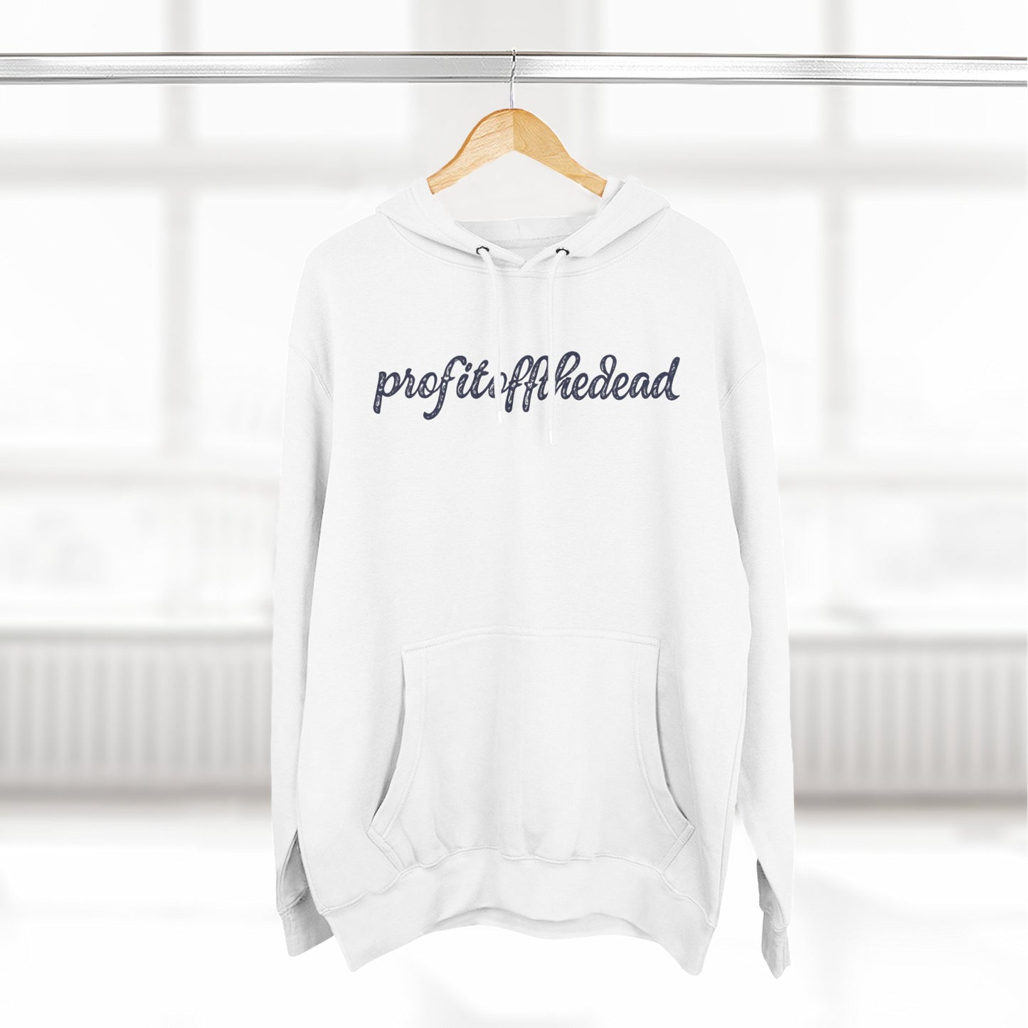 "Profit Off The Dead" Three-Panel Fleece Hoodie