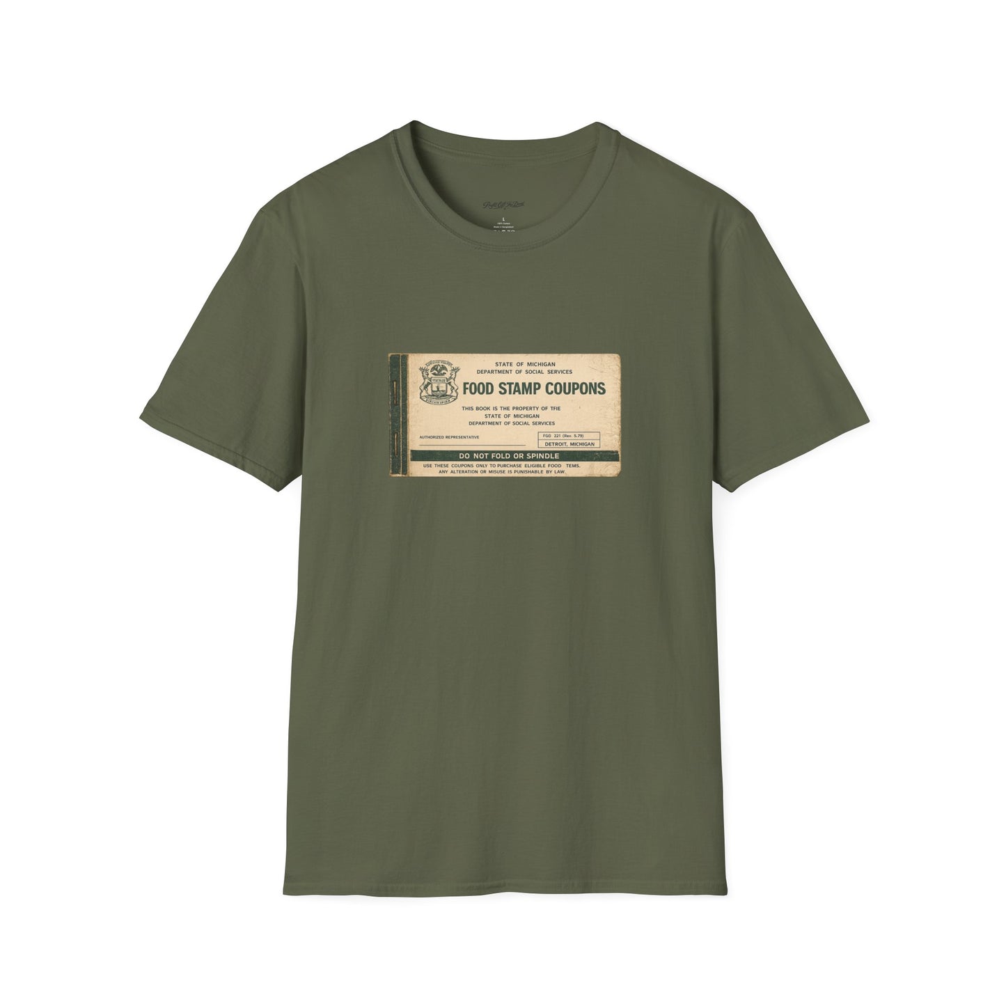 "FOOD STAMP BOOK" T-Shirt