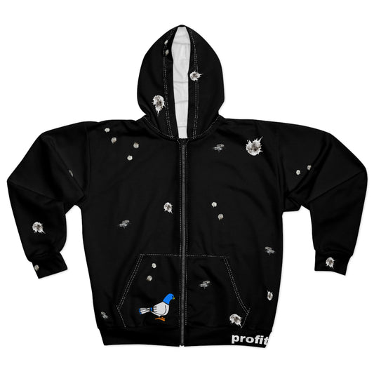 "Bird Flu" Unisex Zip Hoodie