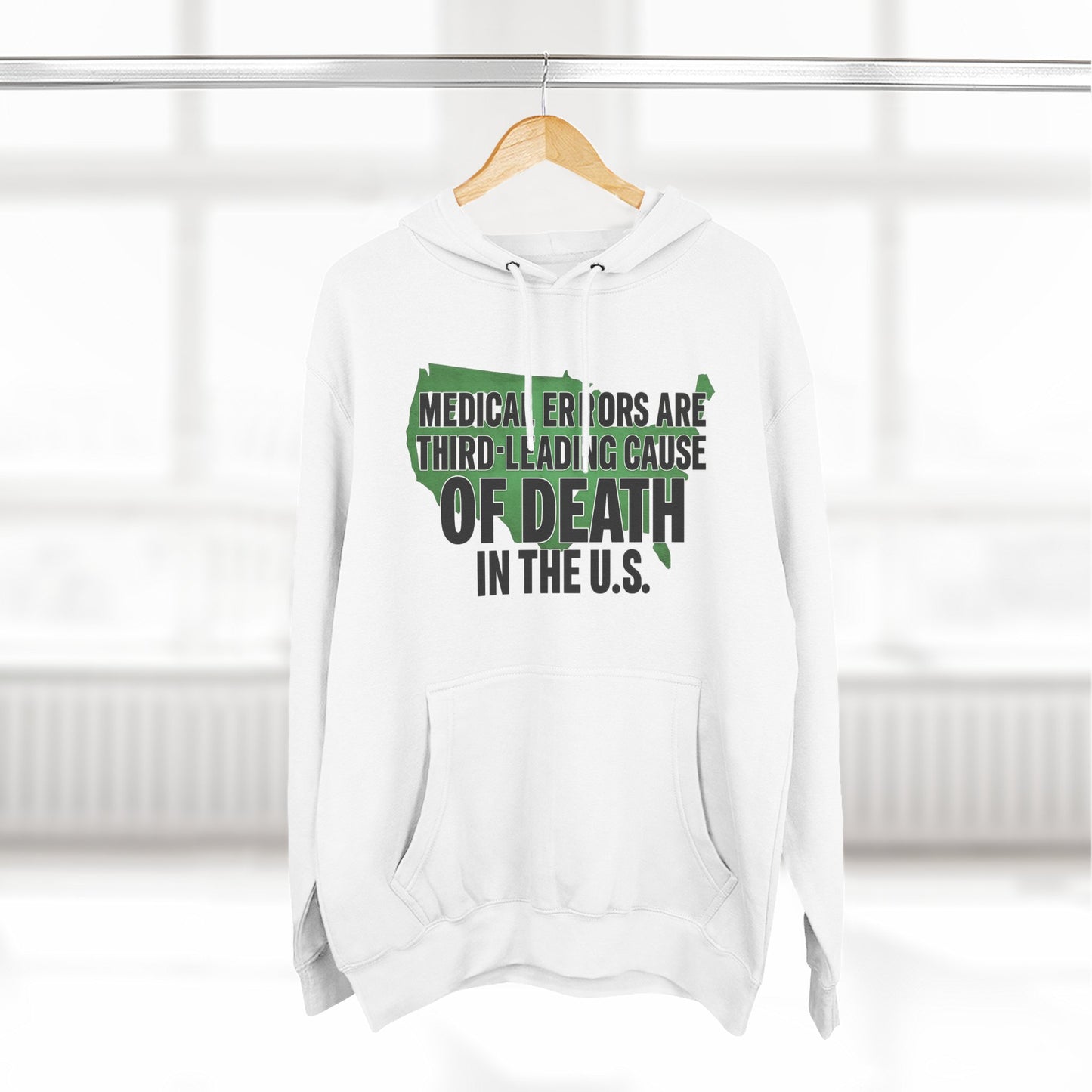 "Medical Errors" Three-Panel Fleece Hoodie
