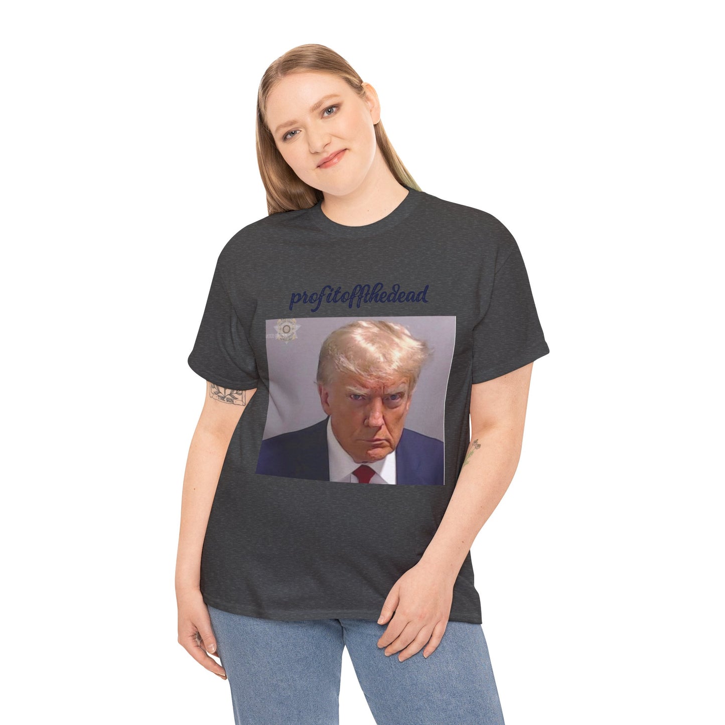 "Trump Mug Shot" Unisex Heavy Cotton Tee