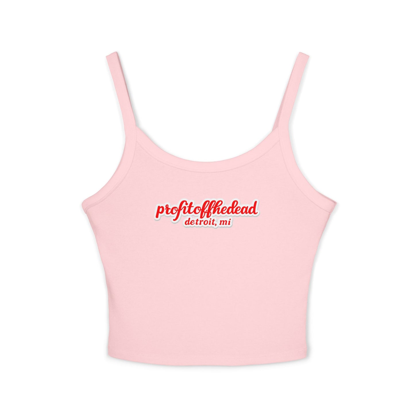 "Profit Off The Dead" Women's Spaghetti Strap Tank Top