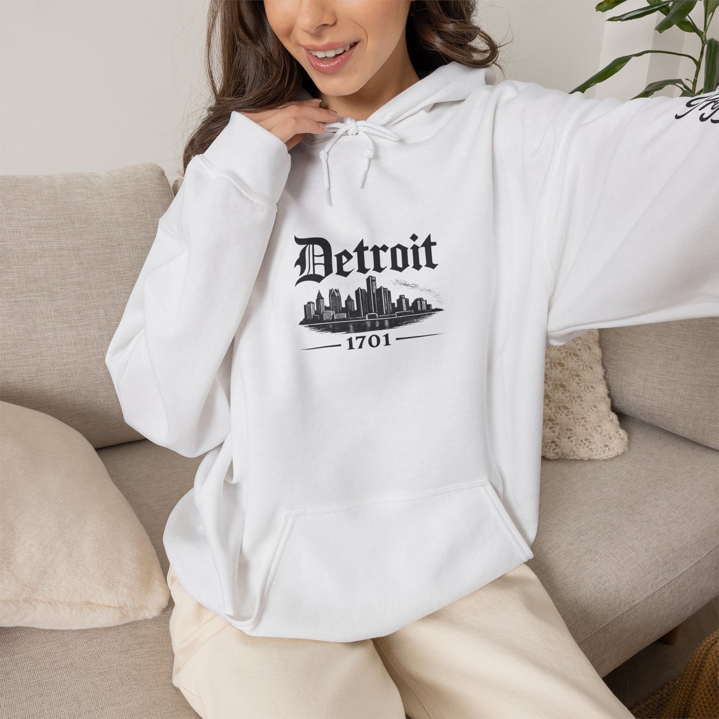 "DETROIT 1701 – STILL HERE" Hooded Sweatshirt