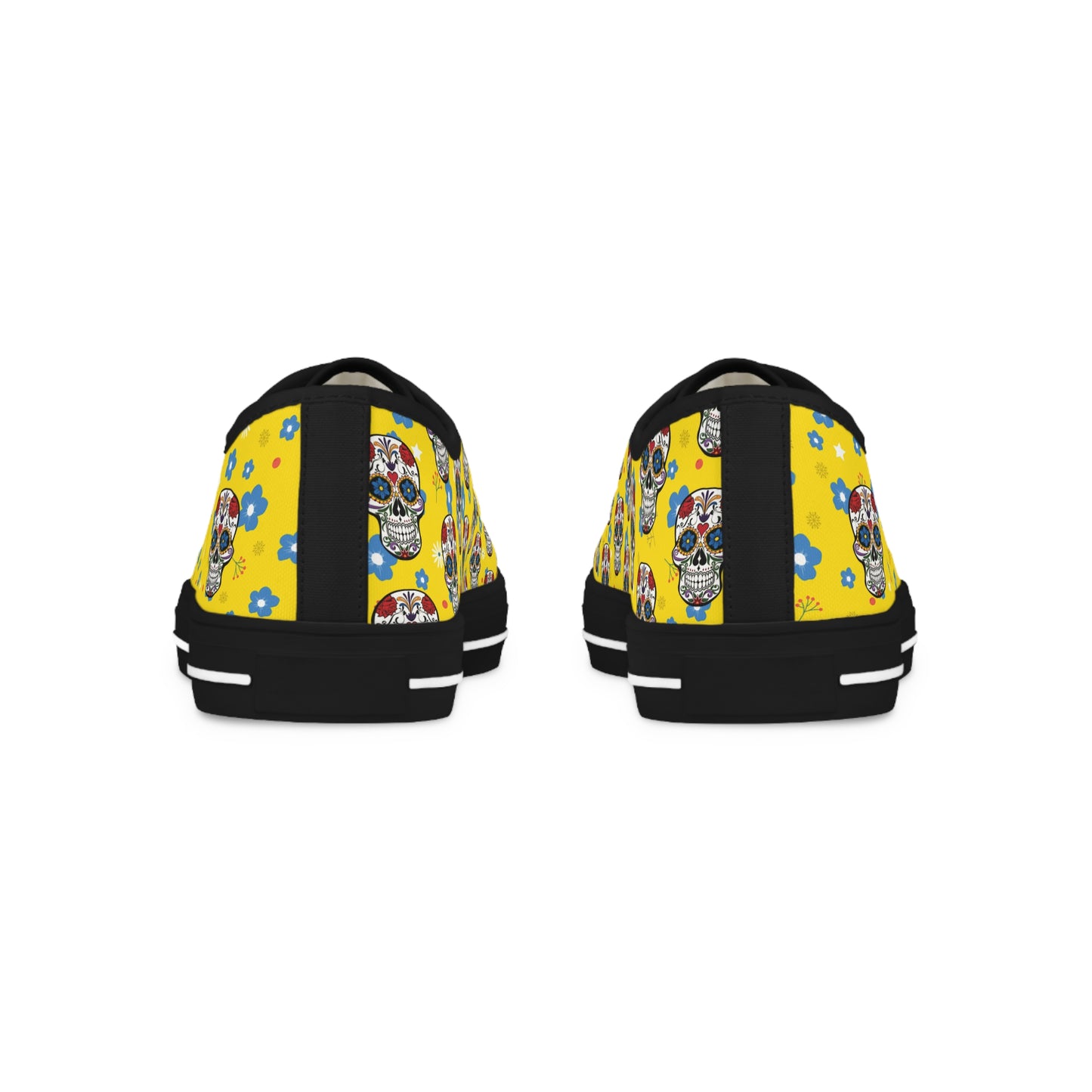 "Hawaiian Skull" Men's Low Top Sneakers