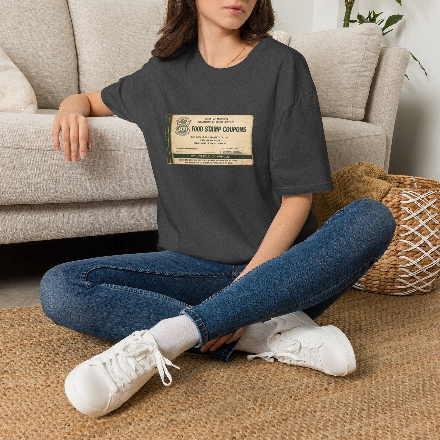 "FOOD STAMP BOOK" T-Shirt