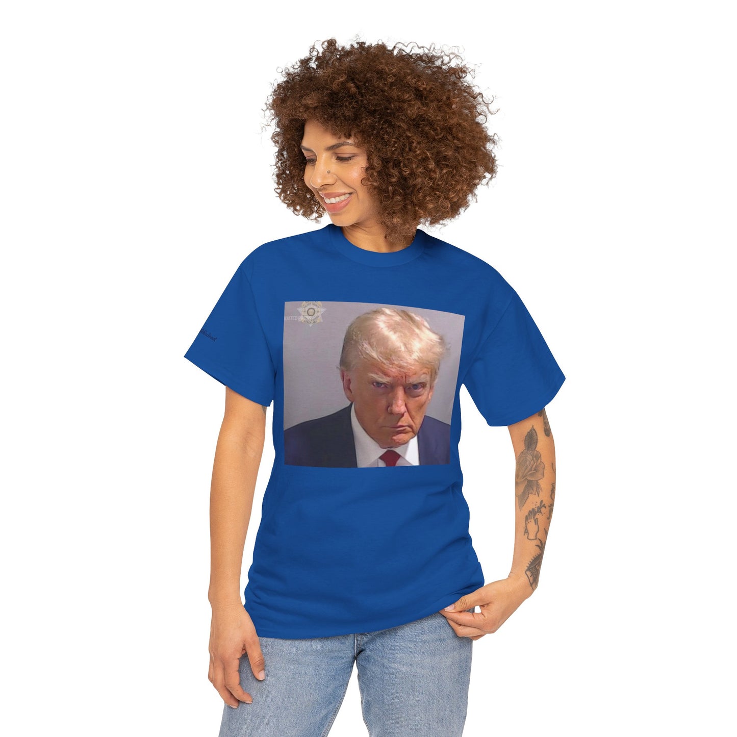 "Mug Shots Trump" Unisex Heavy Cotton Tee