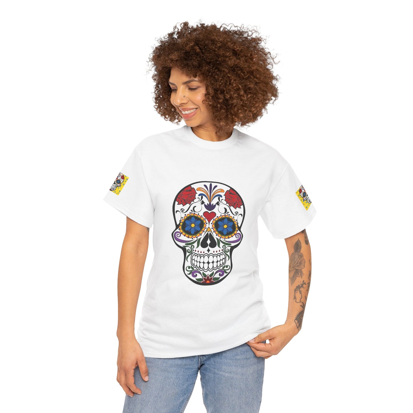 "Hawaiian Skull" Unisex Heavy Cotton Tee