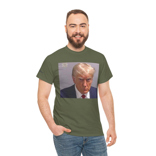 "Mug Shots Trump" Unisex Heavy Cotton Tee