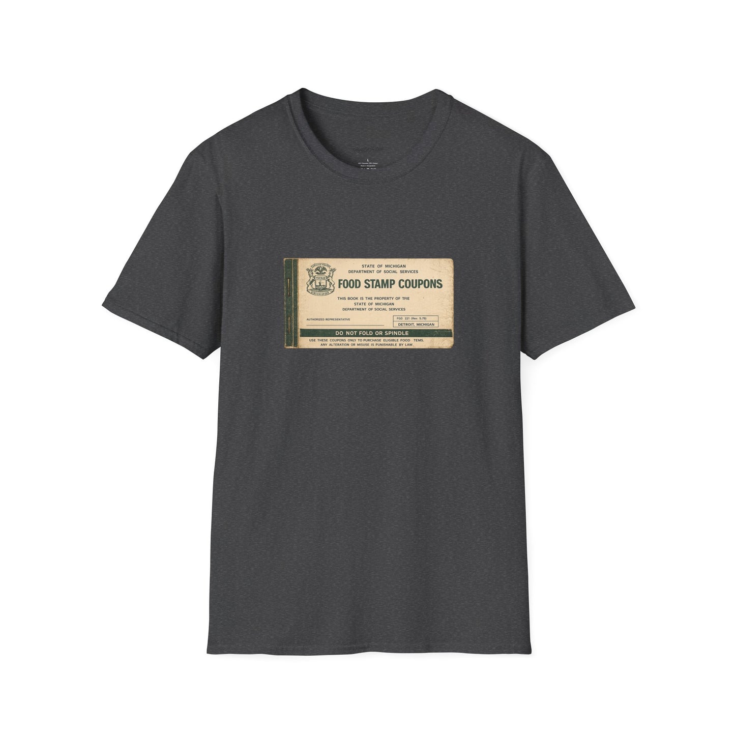 "FOOD STAMP BOOK" T-Shirt