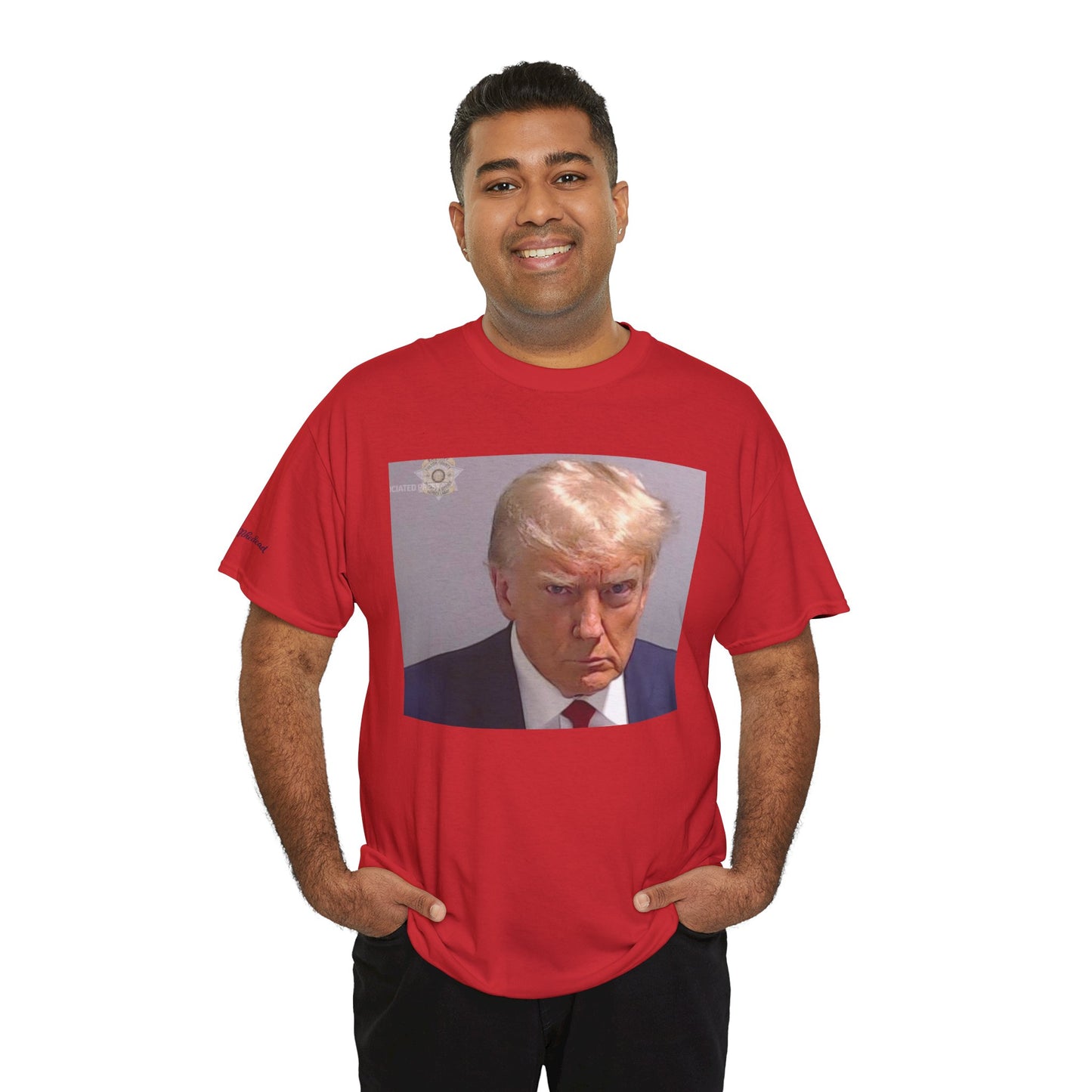 "Mug Shots Trump" Unisex Heavy Cotton Tee
