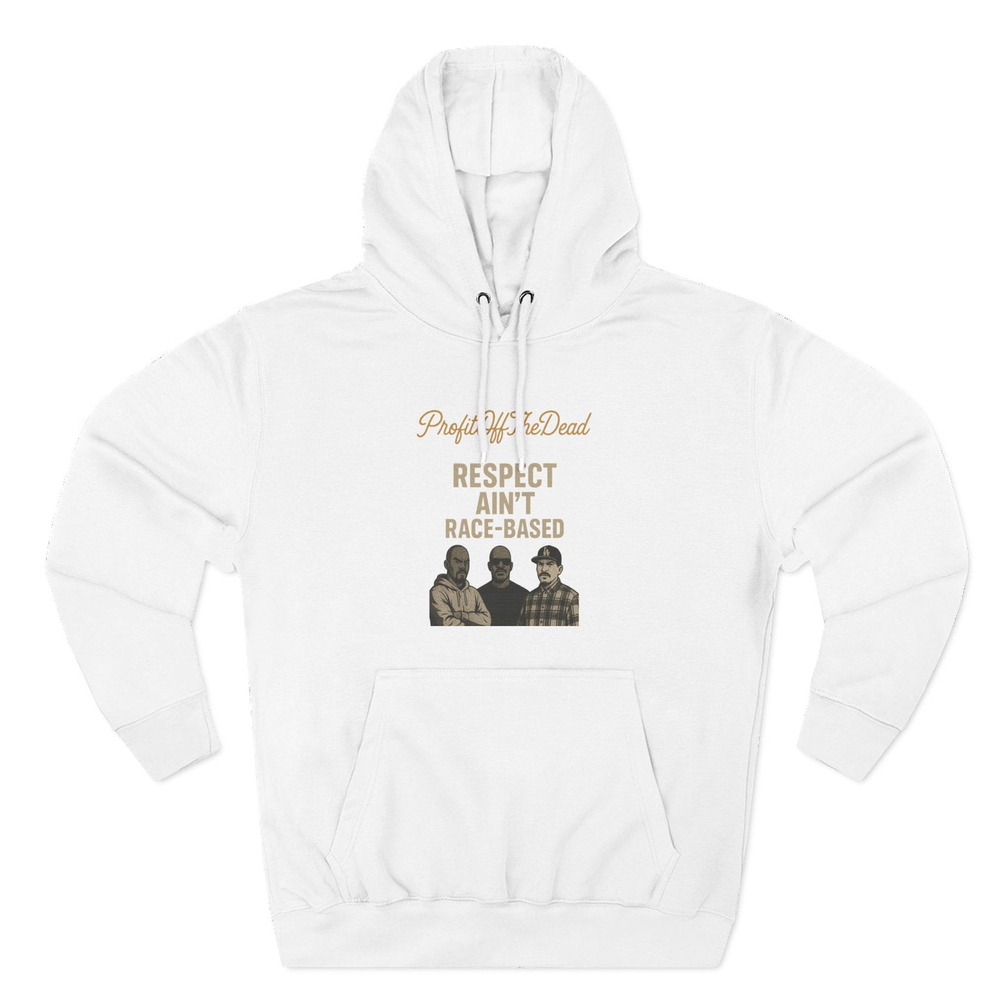 "Respect" Three-Panel Fleece Hoodie