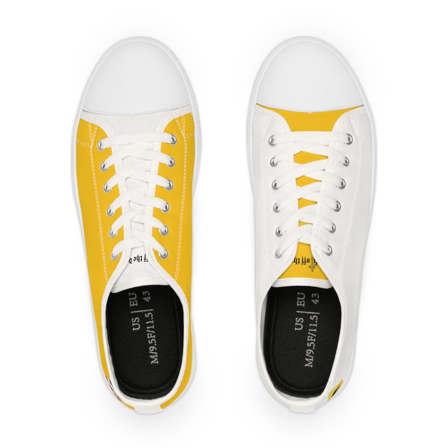 "Mayonnaise and Mustard" Men's Low Top Sneakers