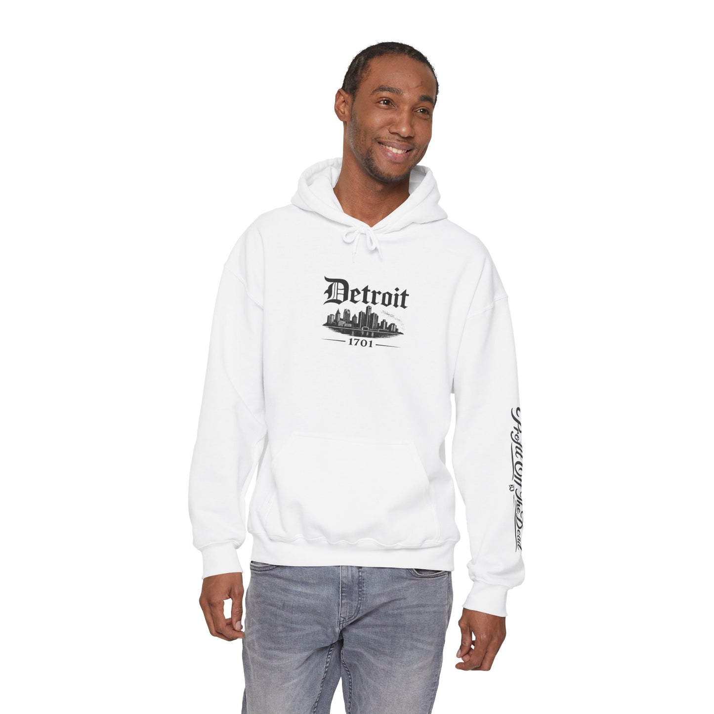 "DETROIT 1701 – STILL HERE" Hooded Sweatshirt