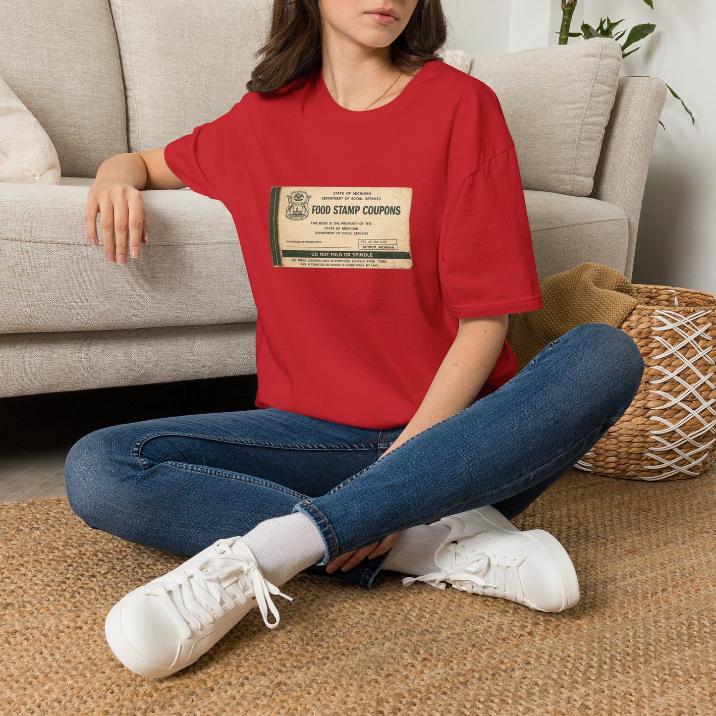 "FOOD STAMP BOOK" T-Shirt