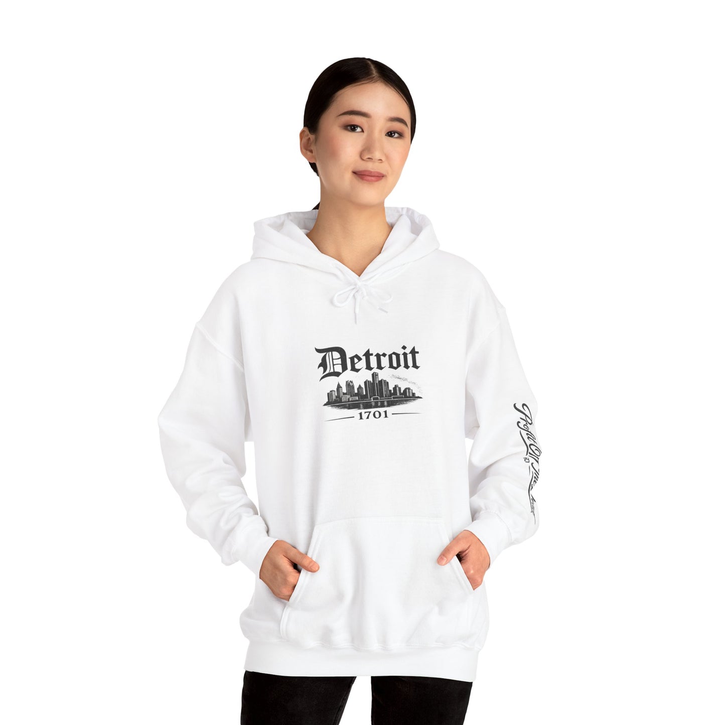 "DETROIT 1701 – STILL HERE" Hooded Sweatshirt