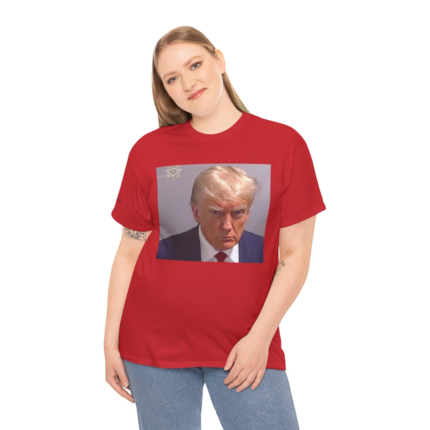 "Mug Shots Trump" Unisex Heavy Cotton Tee