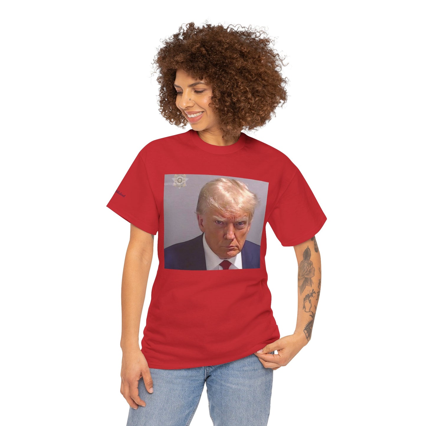 "Mug Shots Trump" Unisex Heavy Cotton Tee