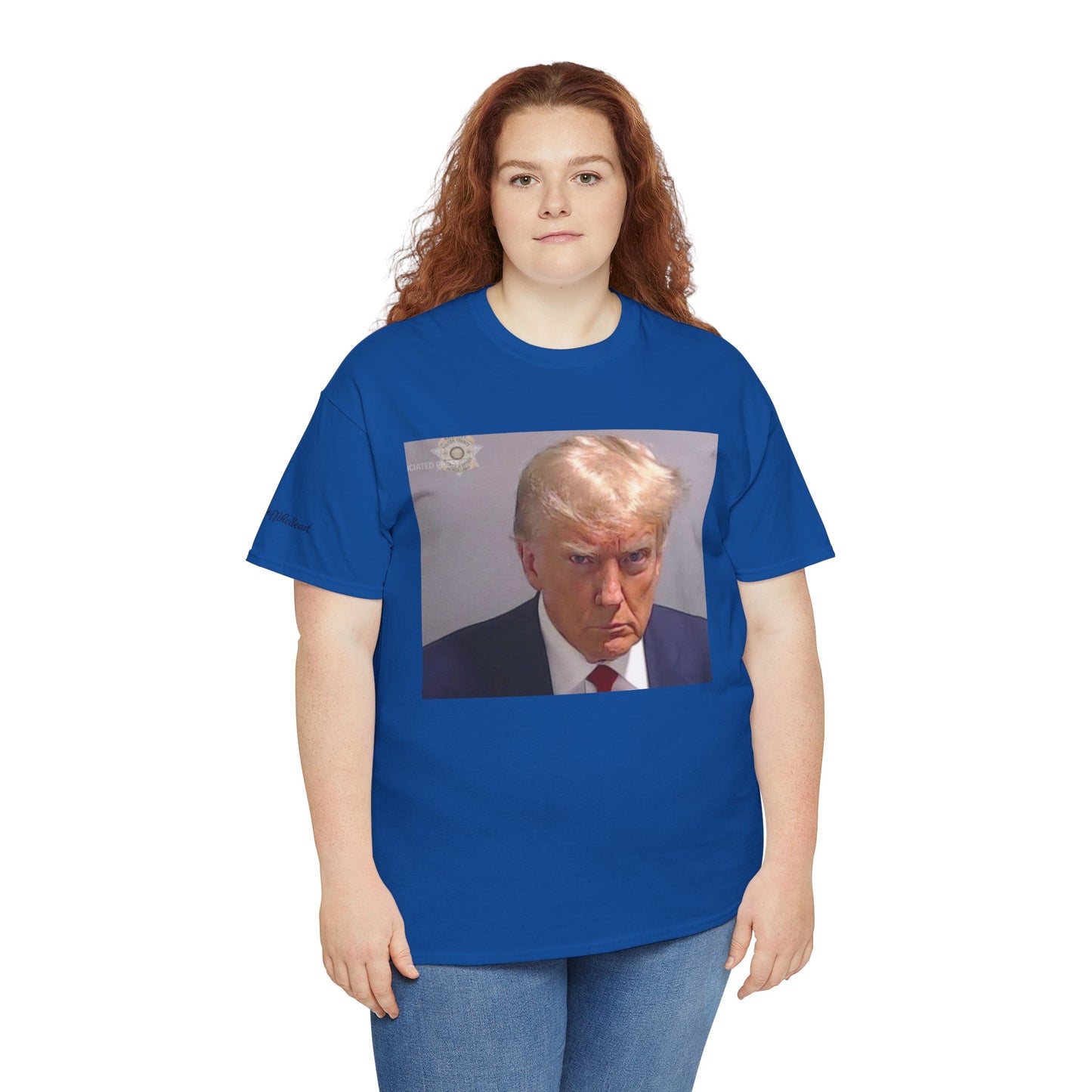 "Mug Shots Trump" Unisex Heavy Cotton Tee