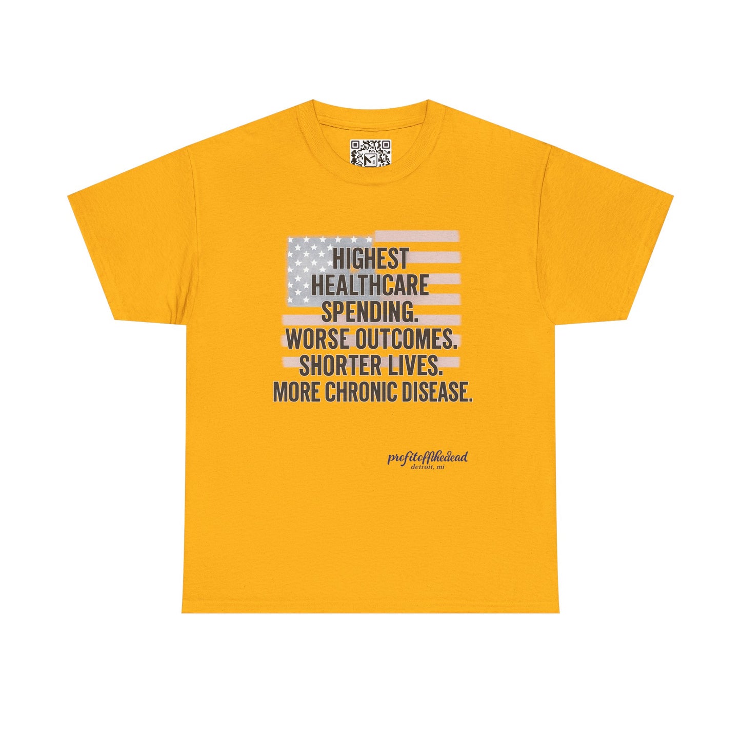 "Healthy America" Unisex Heavy Cotton Tee