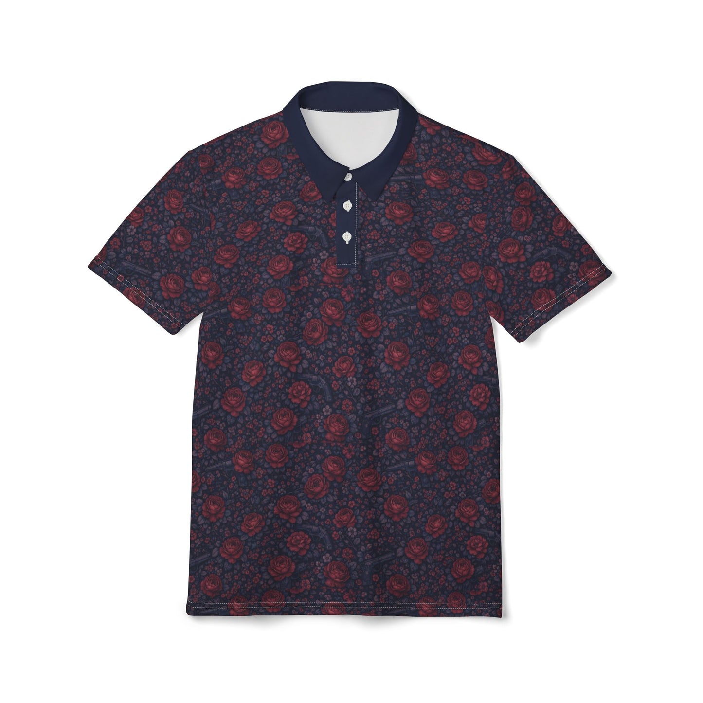 "Roses & Guns" Polo Shirt
