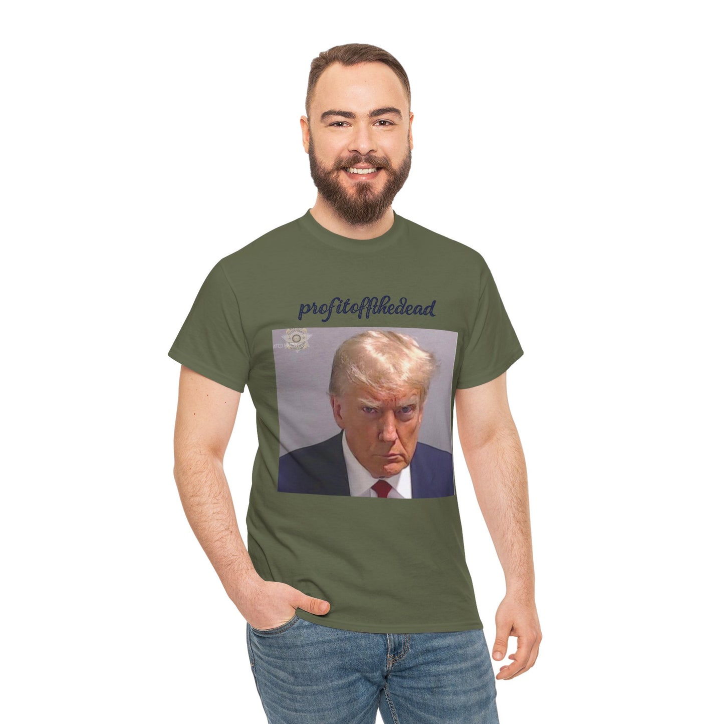 "Trump Mug Shot" Unisex Heavy Cotton Tee