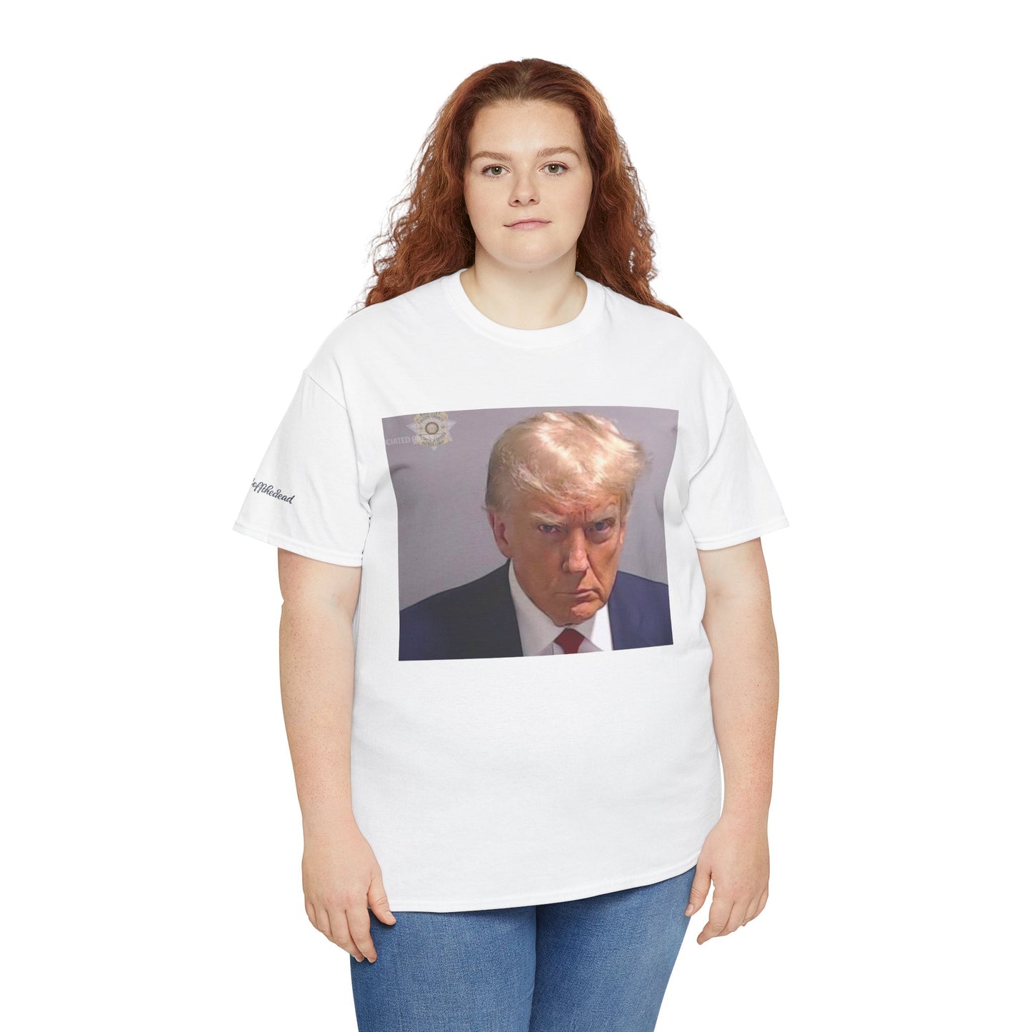 "Mug Shots Trump" Unisex Heavy Cotton Tee