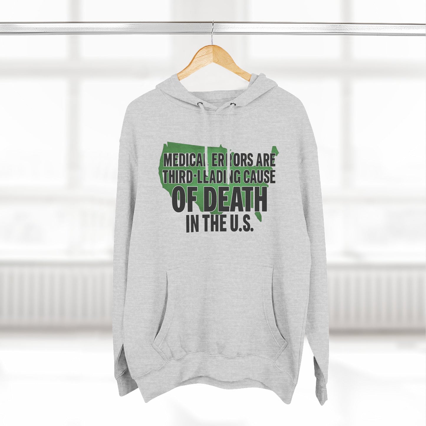 "Medical Errors" Three-Panel Fleece Hoodie