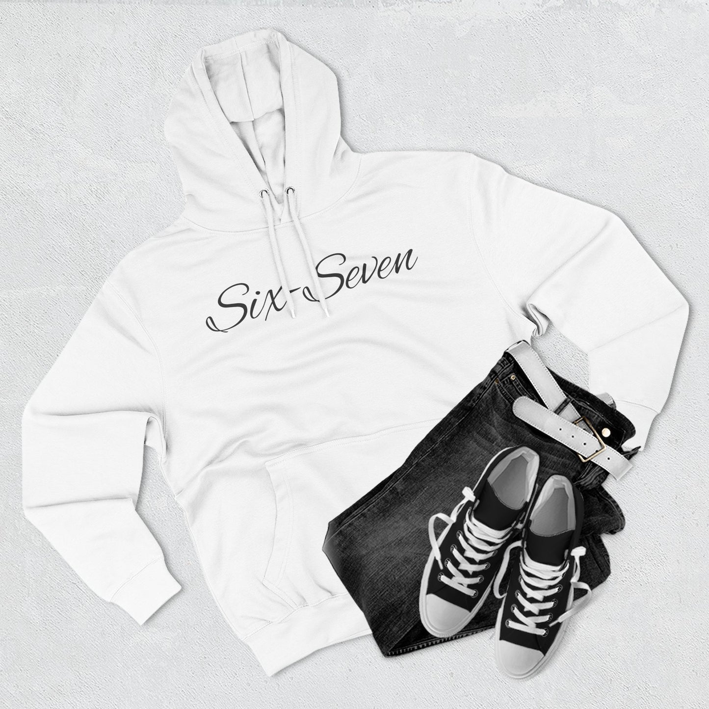 "Six-Seven" Three-Panel Fleece Hoodie