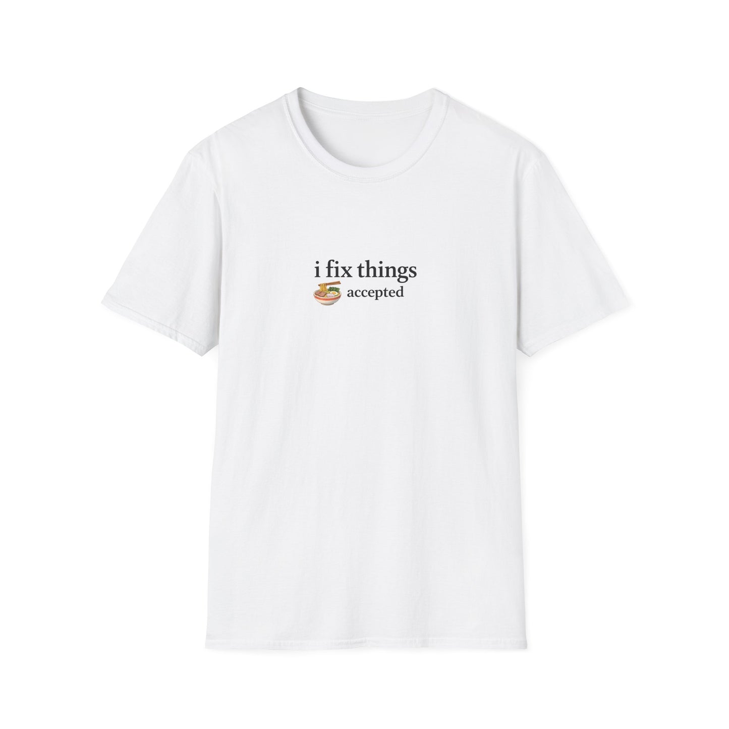 "Noodles Excepted." T-Shirt