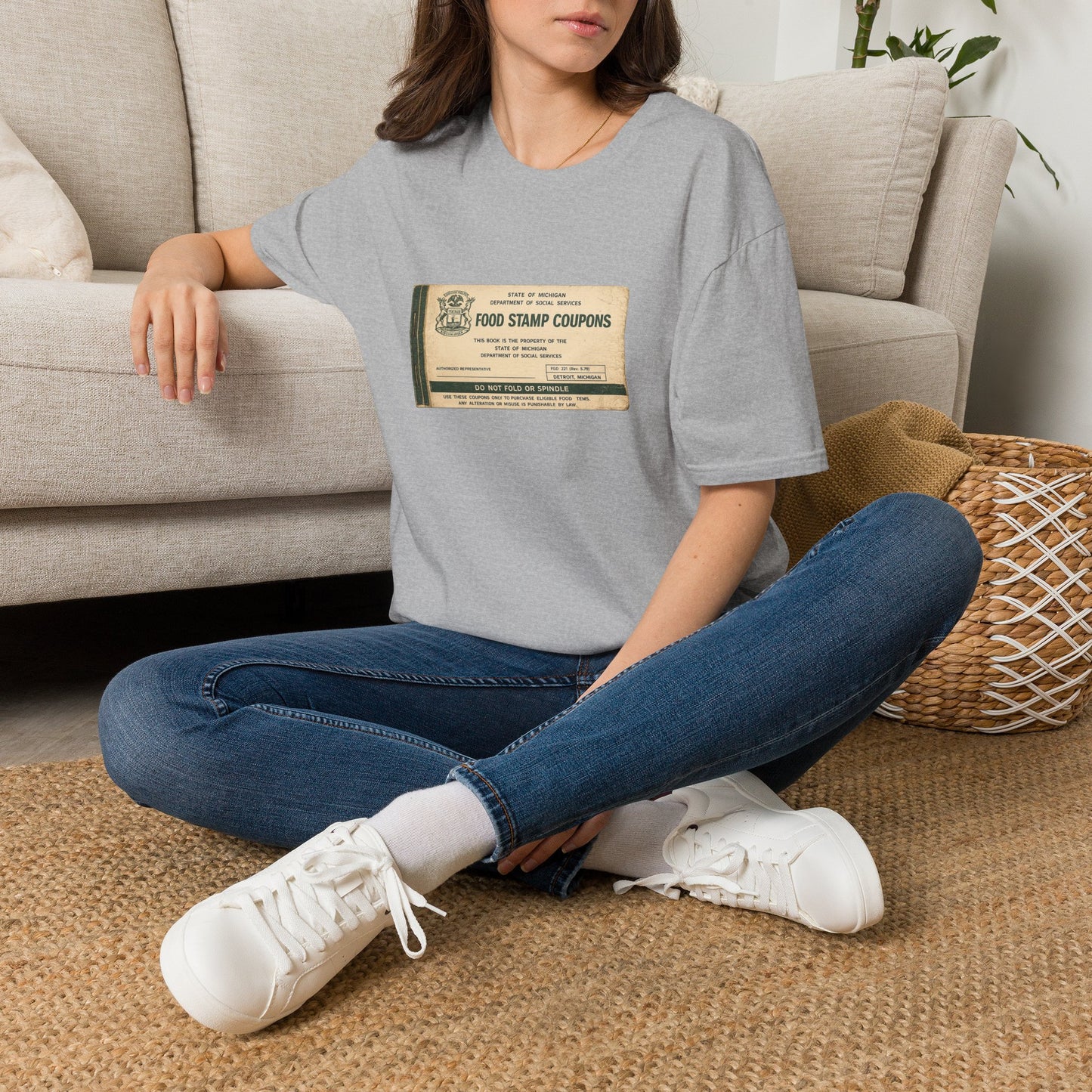 "FOOD STAMP BOOK" T-Shirt