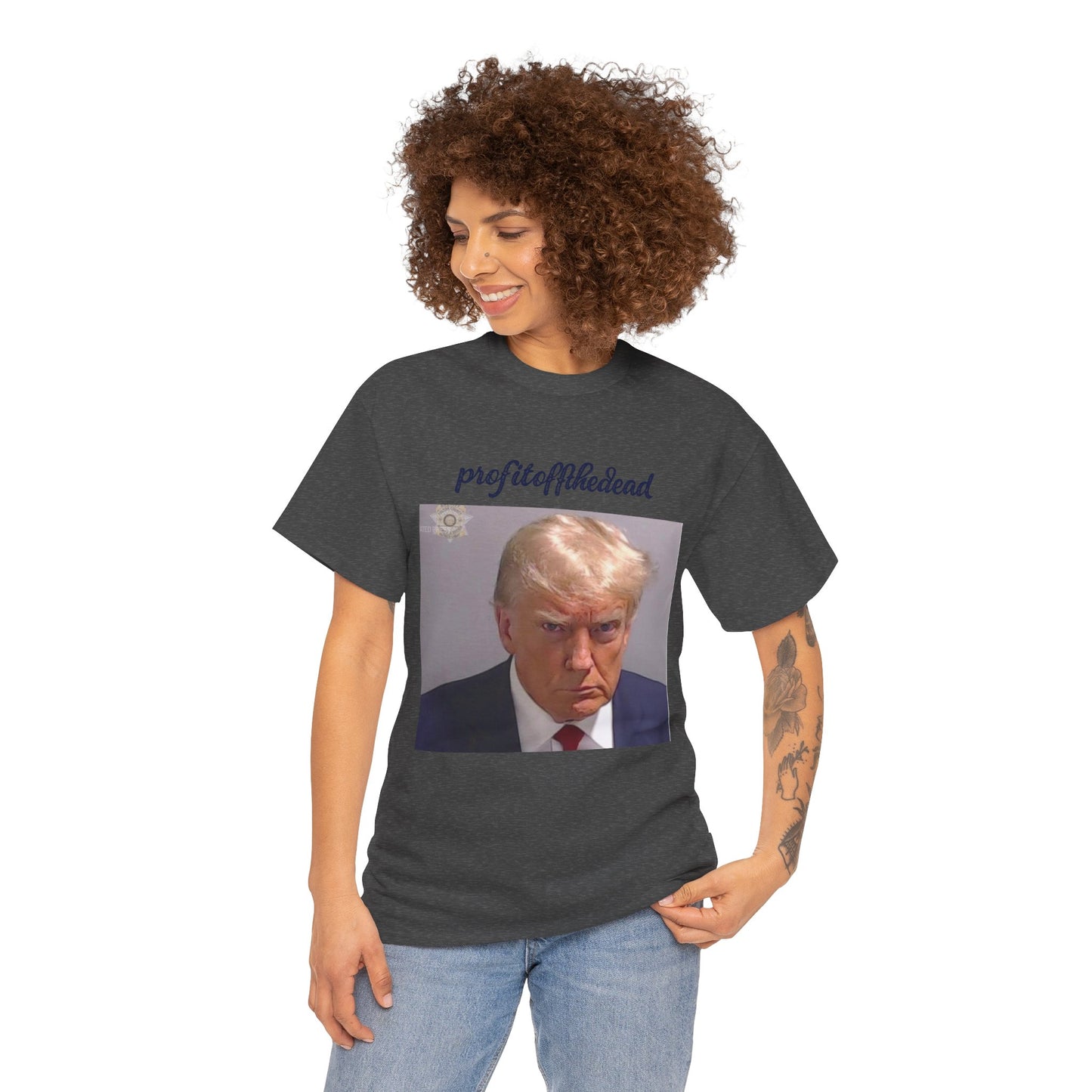 "Trump Mug Shot" Unisex Heavy Cotton Tee