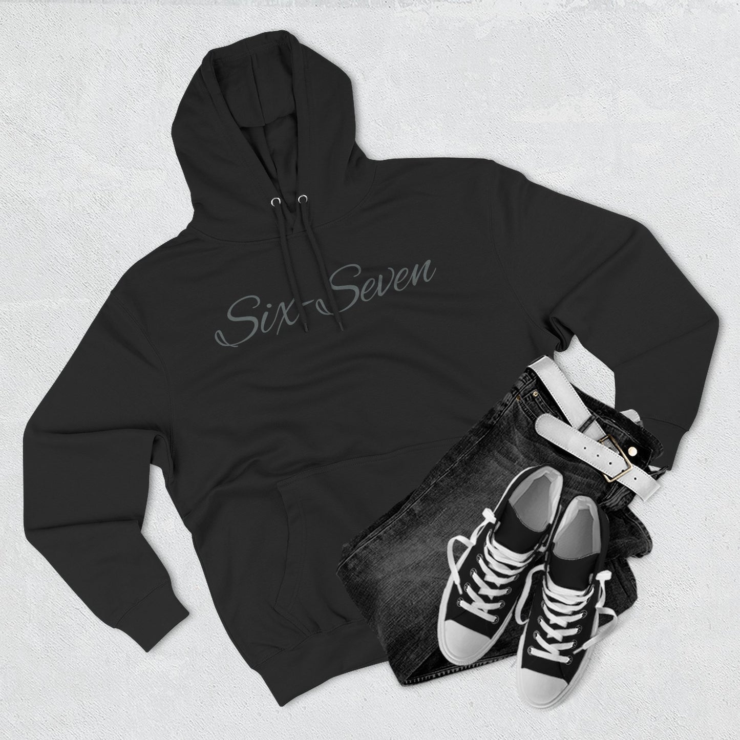 "Six-Seven" Three-Panel Fleece Hoodie