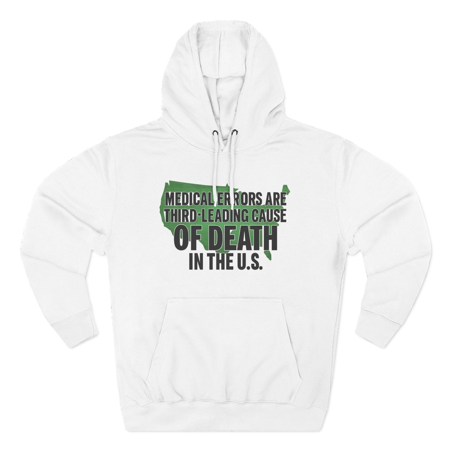"Medical Errors" Three-Panel Fleece Hoodie