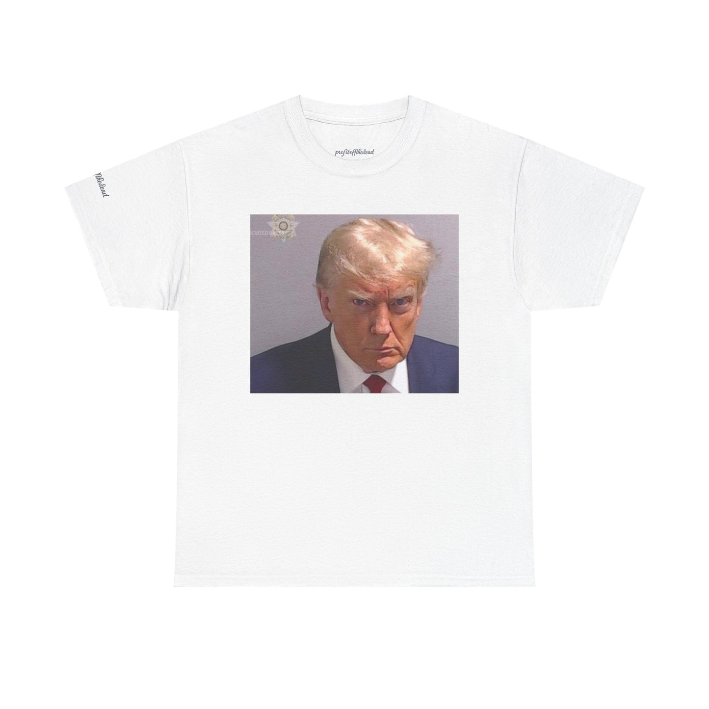 "Mug Shots Trump" Unisex Heavy Cotton Tee