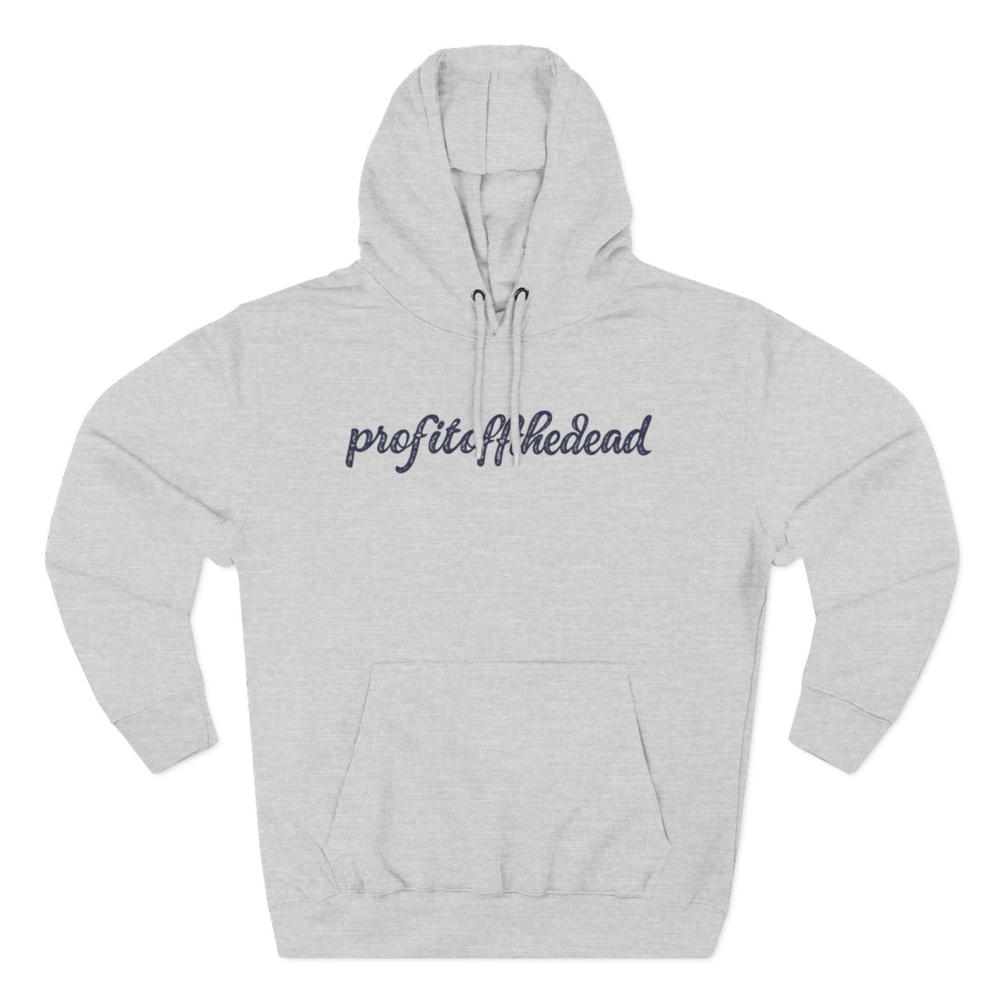 "Profit Off The Dead" Three-Panel Fleece Hoodie