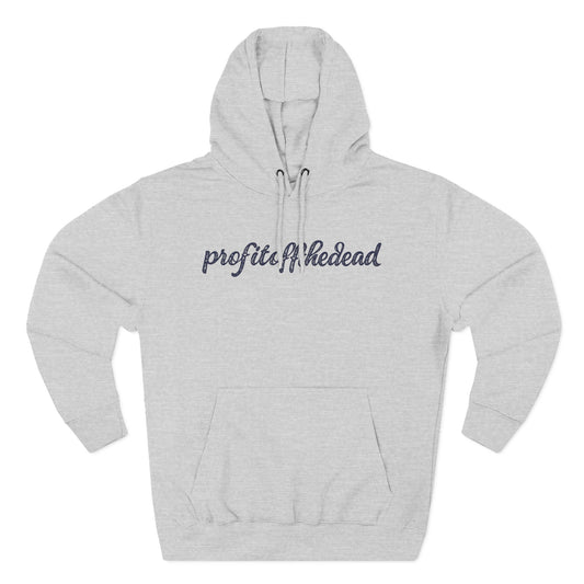 "Profit Off The Dead" Three-Panel Fleece Hoodie
