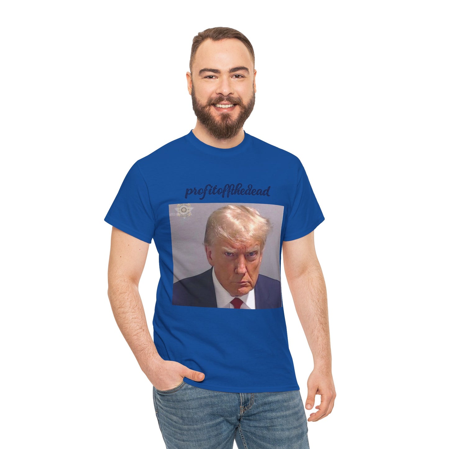 "Trump Mug Shot" Unisex Heavy Cotton Tee