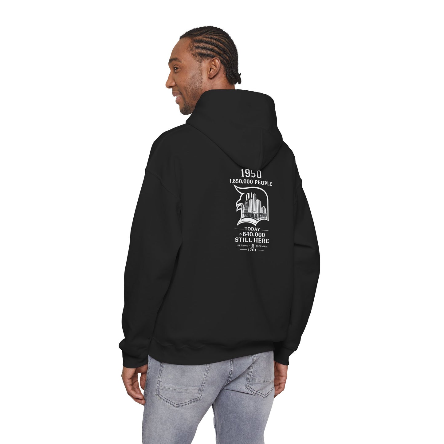 "DETROIT 1701 – STILL HERE" Hooded Sweatshirt