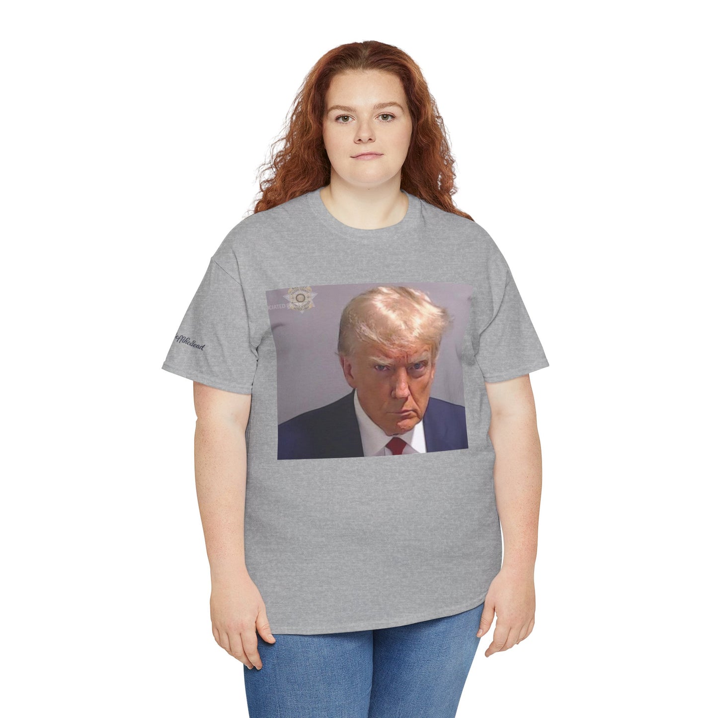 "Mug Shots Trump" Unisex Heavy Cotton Tee