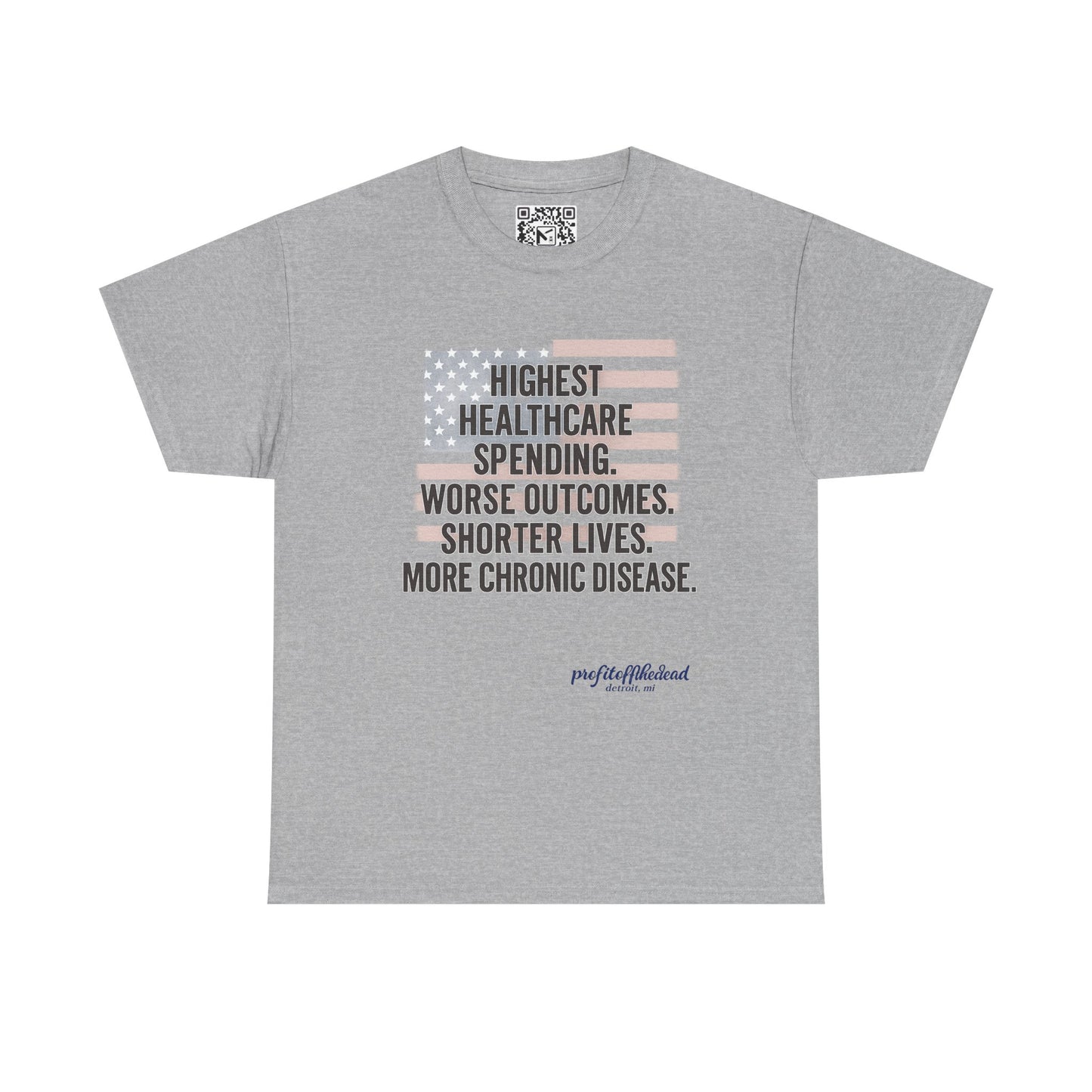 "Healthy America" Unisex Heavy Cotton Tee