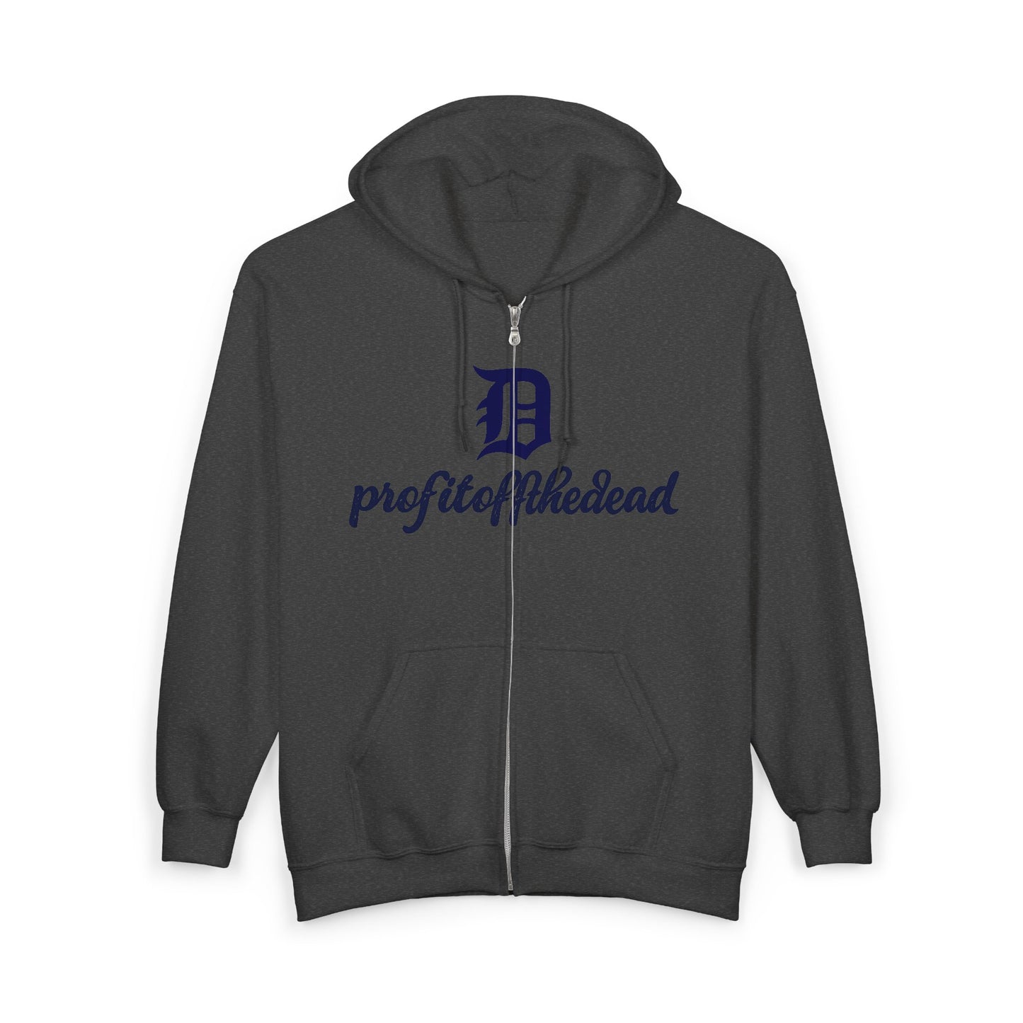 "Profit Off The Dead" Heavy Blend™ Full Zip Hooded Sweatshirt