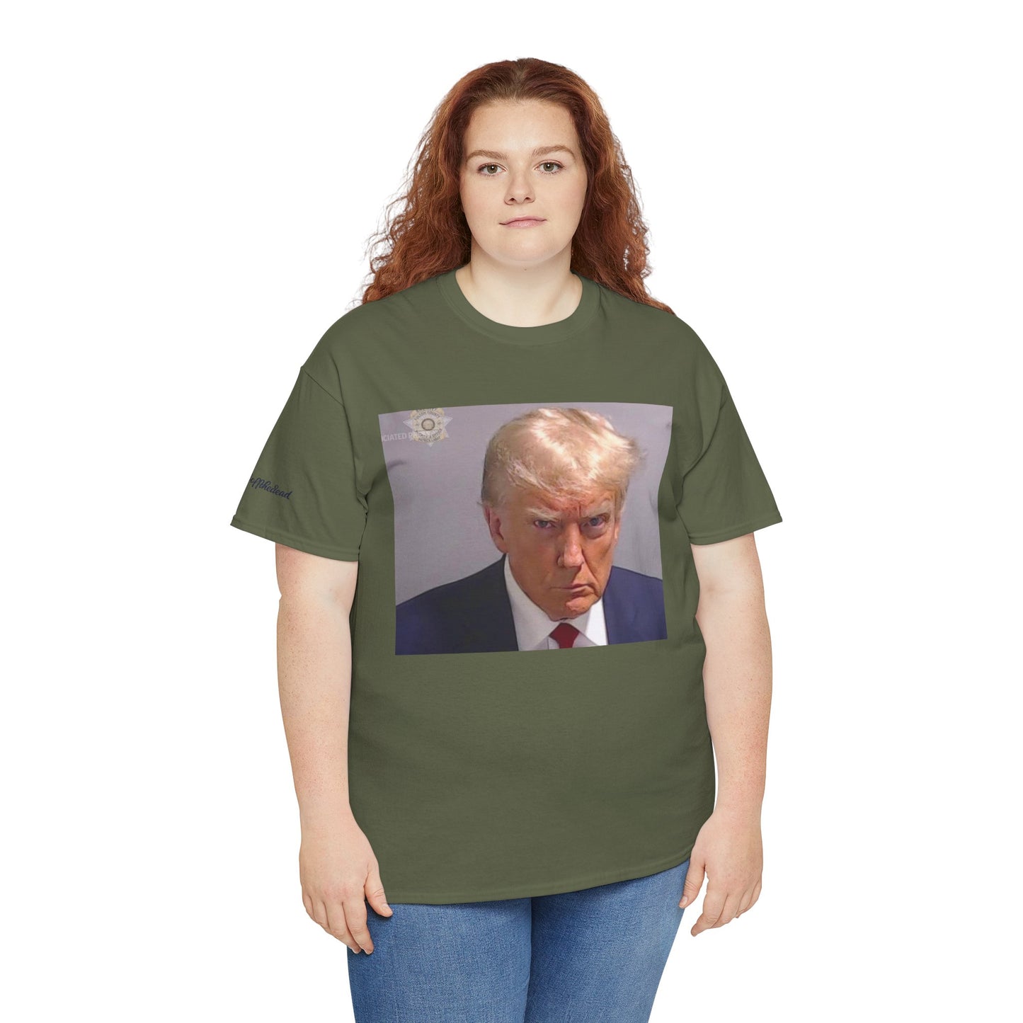 "Mug Shots Trump" Unisex Heavy Cotton Tee