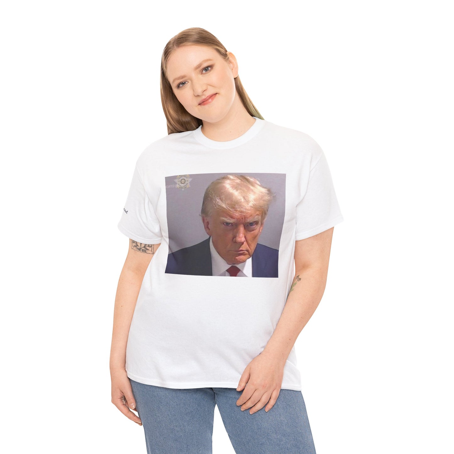 "Mug Shots Trump" Unisex Heavy Cotton Tee