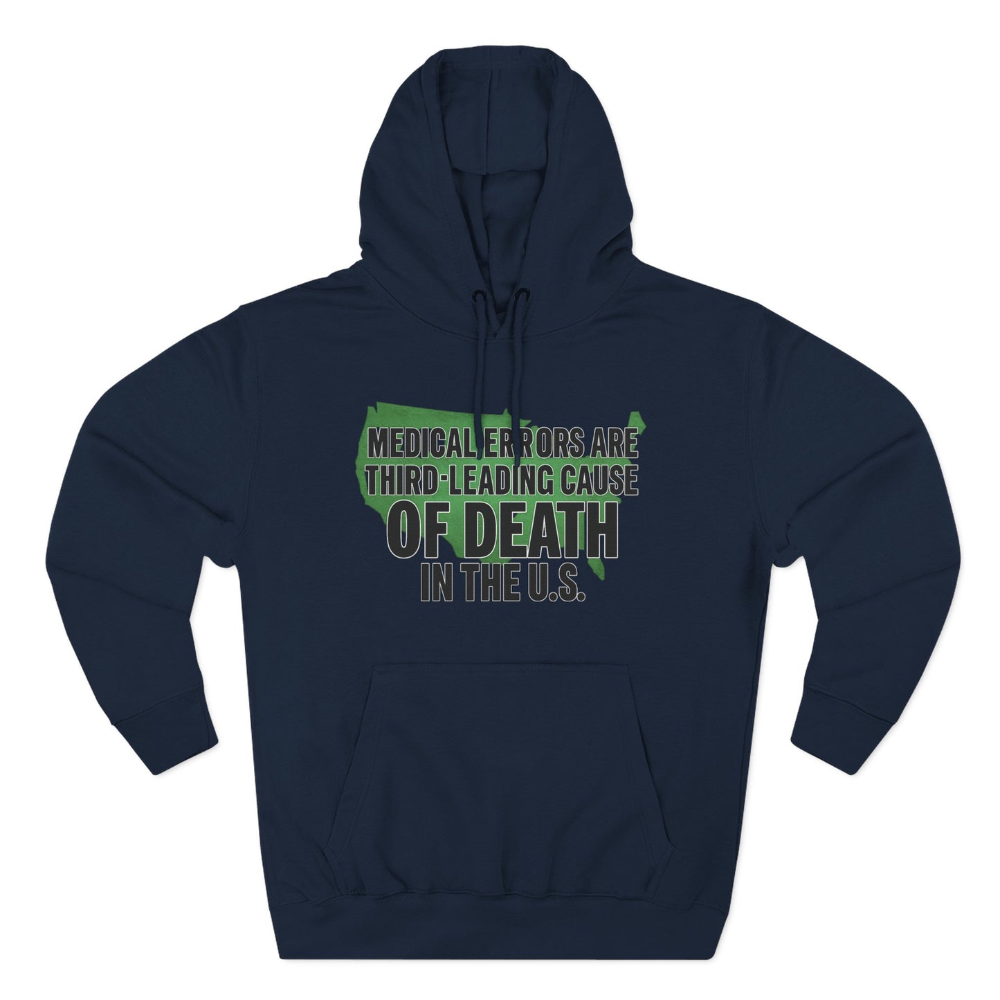 "Medical Errors" Three-Panel Fleece Hoodie