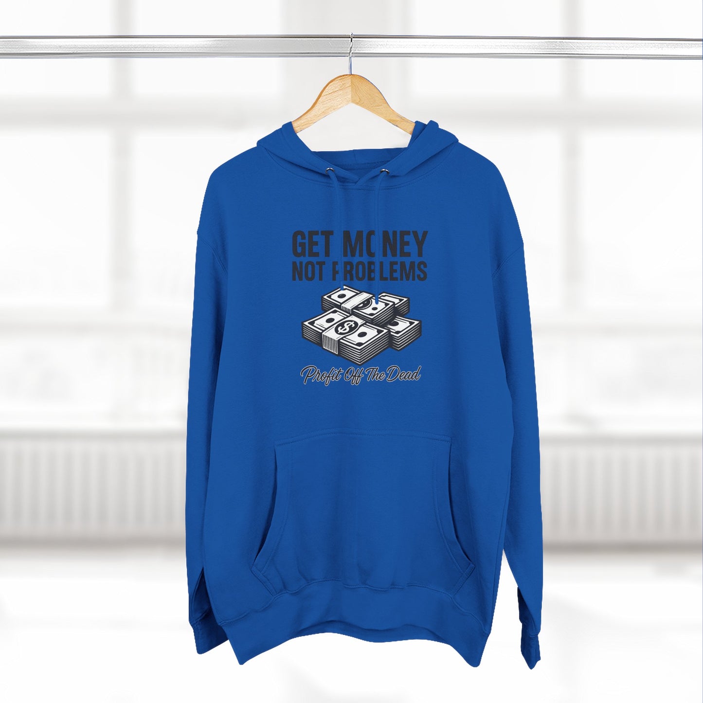 "Get Money" Three-Panel Fleece Hoodie