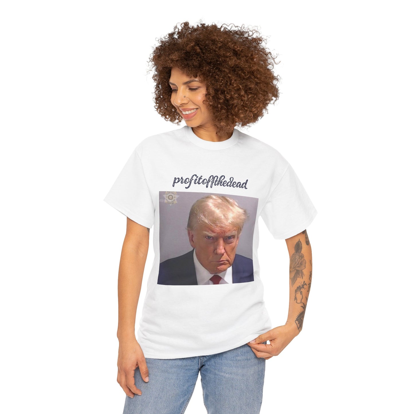 "Trump Mug Shot" Unisex Heavy Cotton Tee