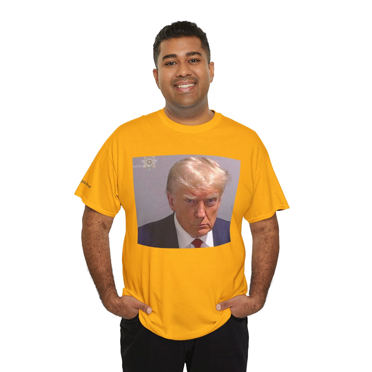 "Mug Shots Trump" Unisex Heavy Cotton Tee